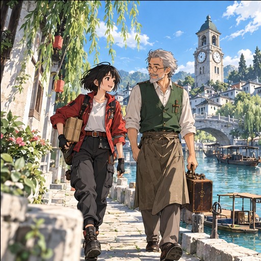 阿宁与陈伯同行